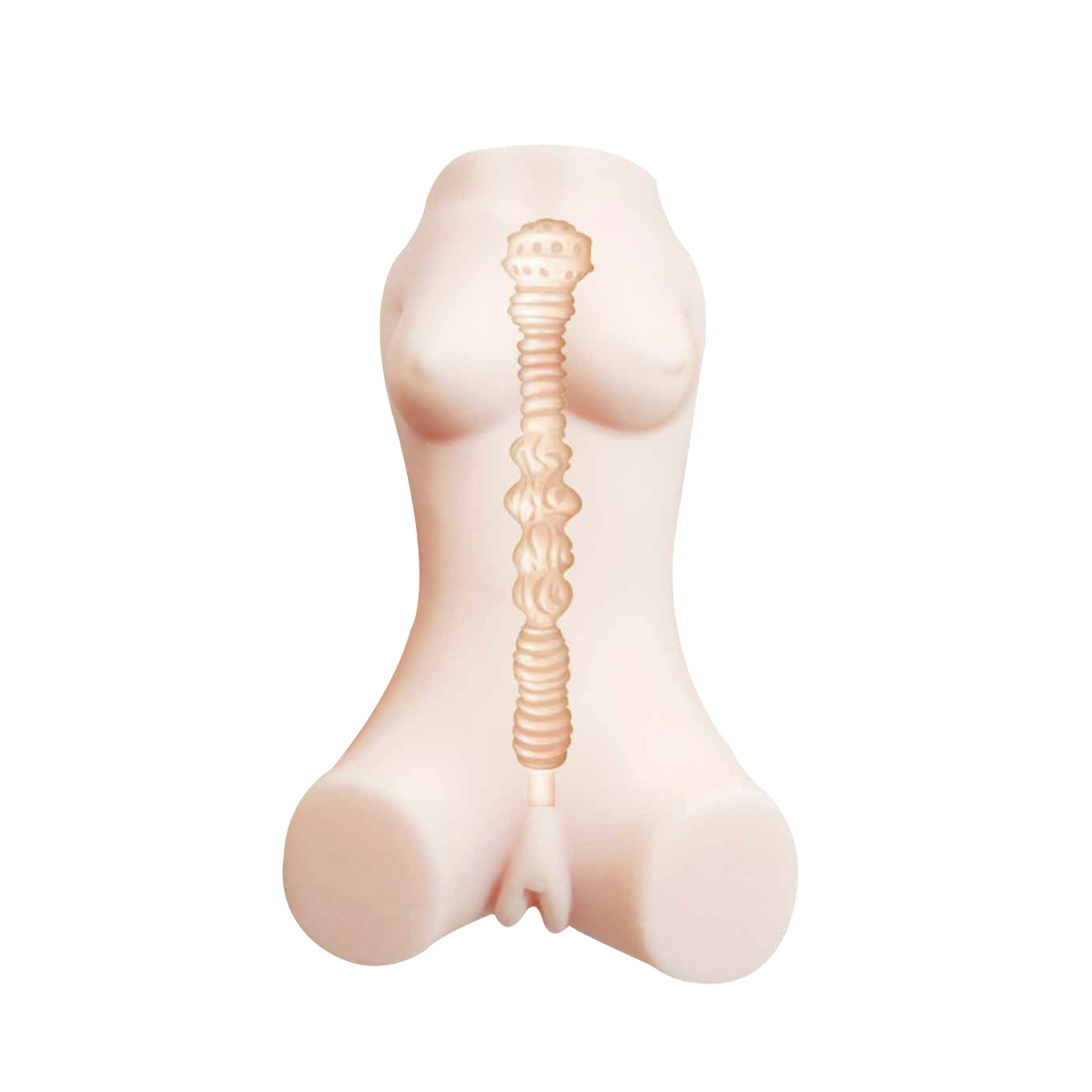 Playful Kitten - Spiral-Ribbed Compact Onahole (230g)