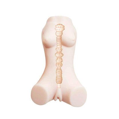Playful Kitten - Spiral-Ribbed Compact Onahole (230g)
